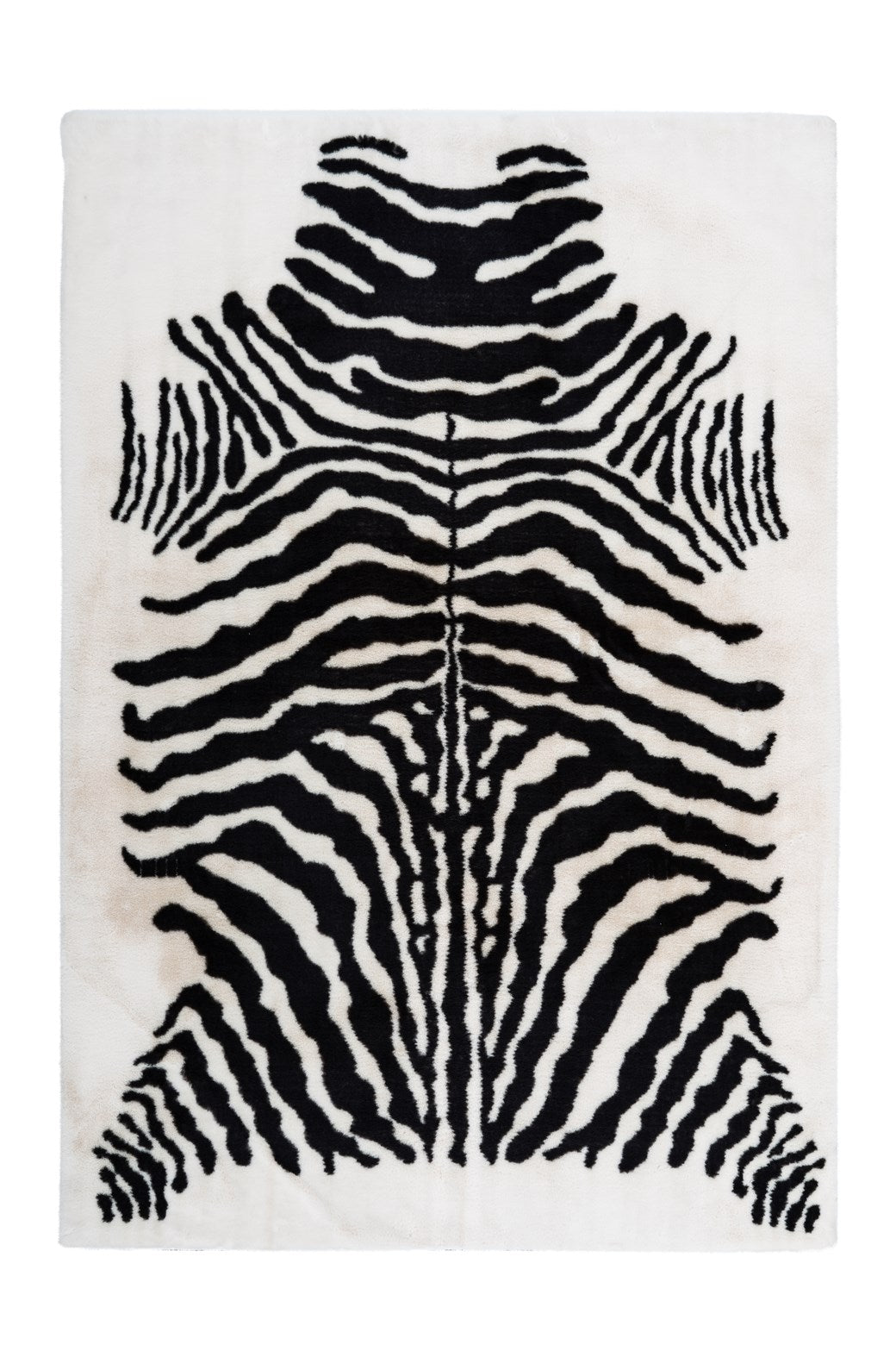 Tæppe Zebra Mønster 400 – Sort / Hvid 160x230 cm - Nordic Unique