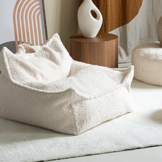 Creme Hvid Sækkestol