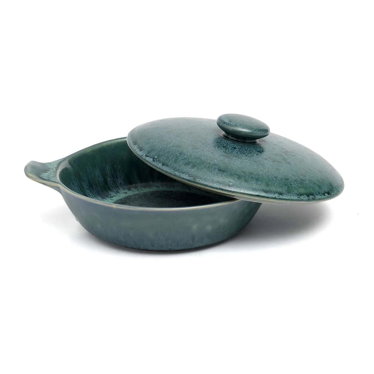 Aqua Ceramic Pot - Set of 4