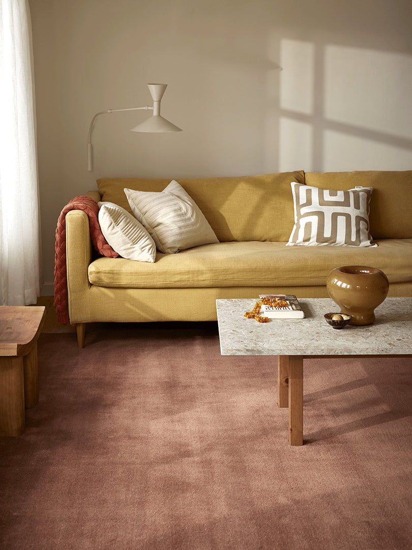 Tæppe Solid 200x300cm - Koraller - Nordic Unique