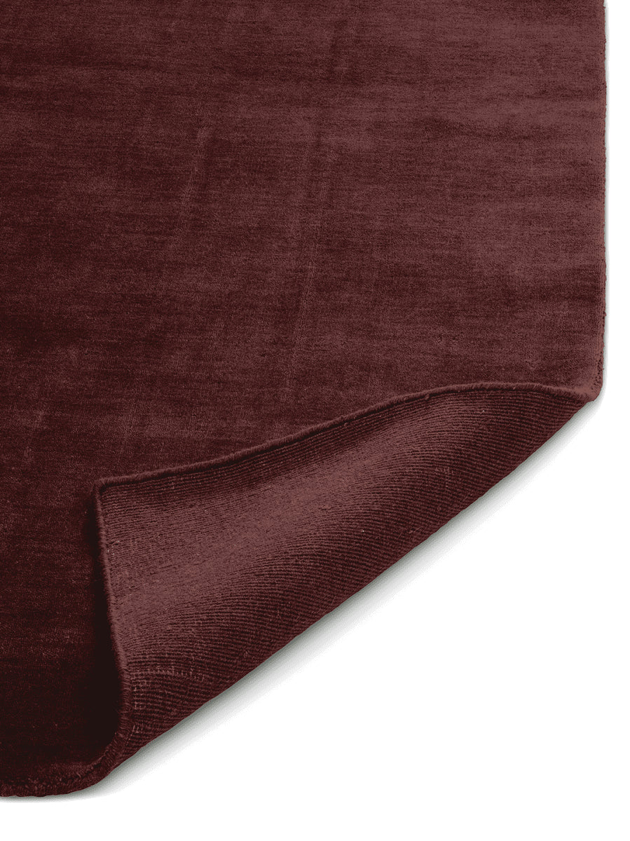 Tæppe Solid 250x350cm - Burgundy - Nordic Unique