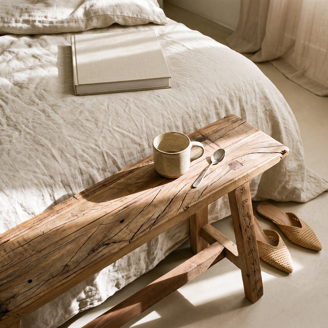 Farmwood træbænk 115 cm