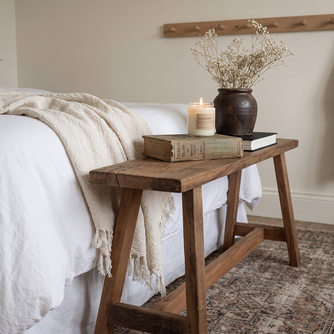 Farmwood træbænk 115 cm