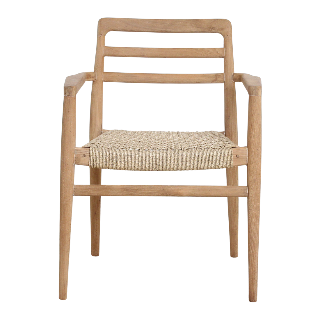 Verano teak havestol med armlæn - natur (sæt af 2)
