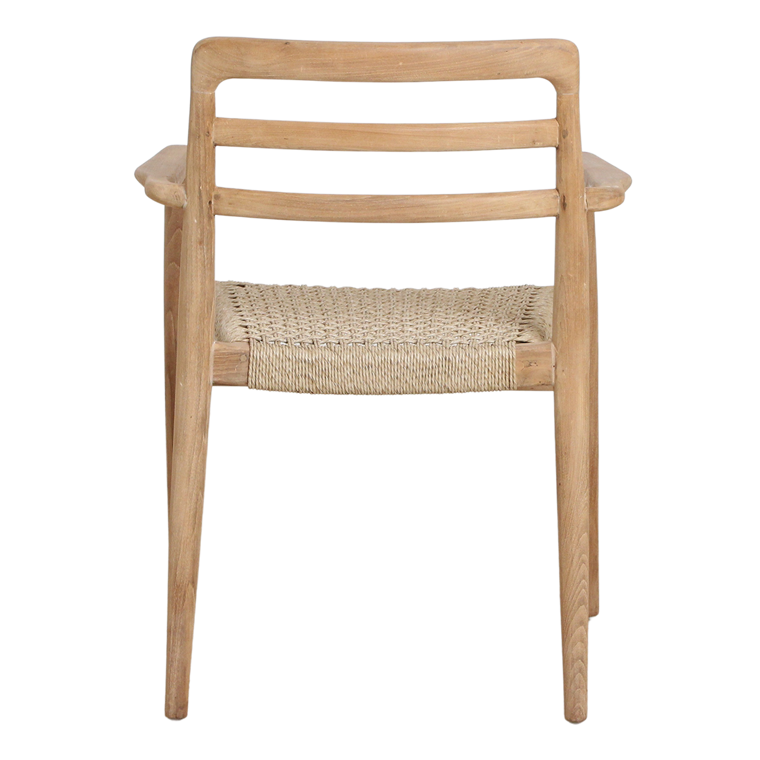 Verano teak havestol med armlæn - natur (sæt af 2)