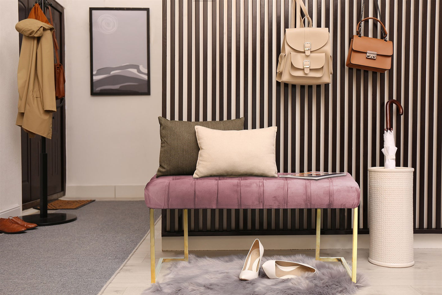 Bænk Rarity 200 – Støvet rosa - Nordic Unique