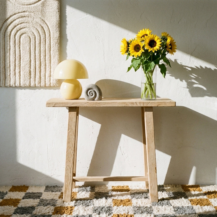 Beachwood sidebord i mangotræ - 85x42x80 cm