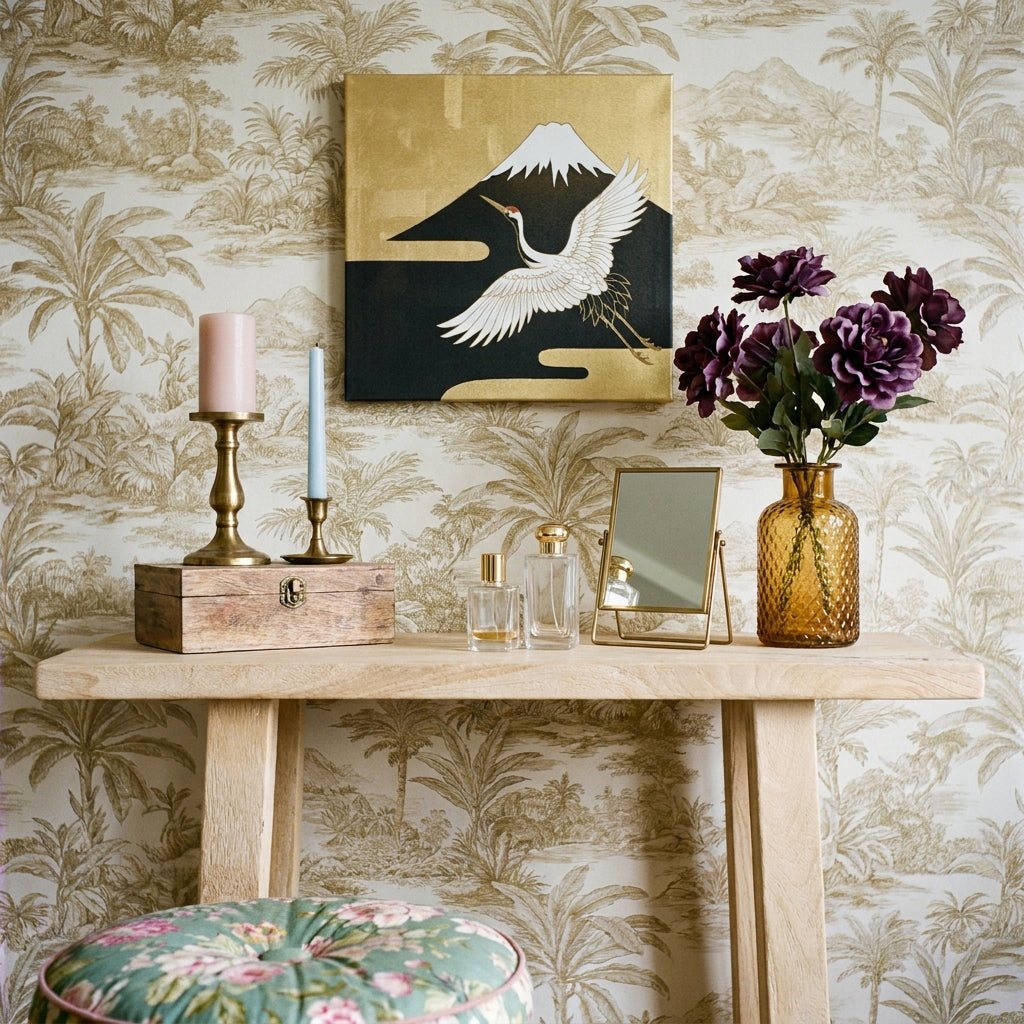 Beachwood sidebord i mangotræ - 85x42x80 cm