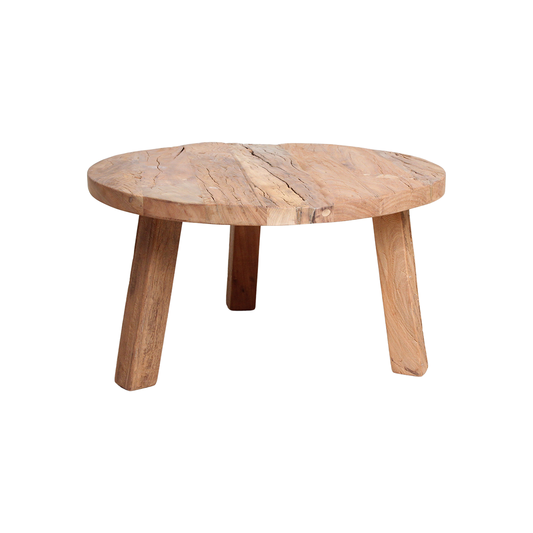 Farmwood rundt sofabord - FSC-genanvendt træ - Ø70x38 cm