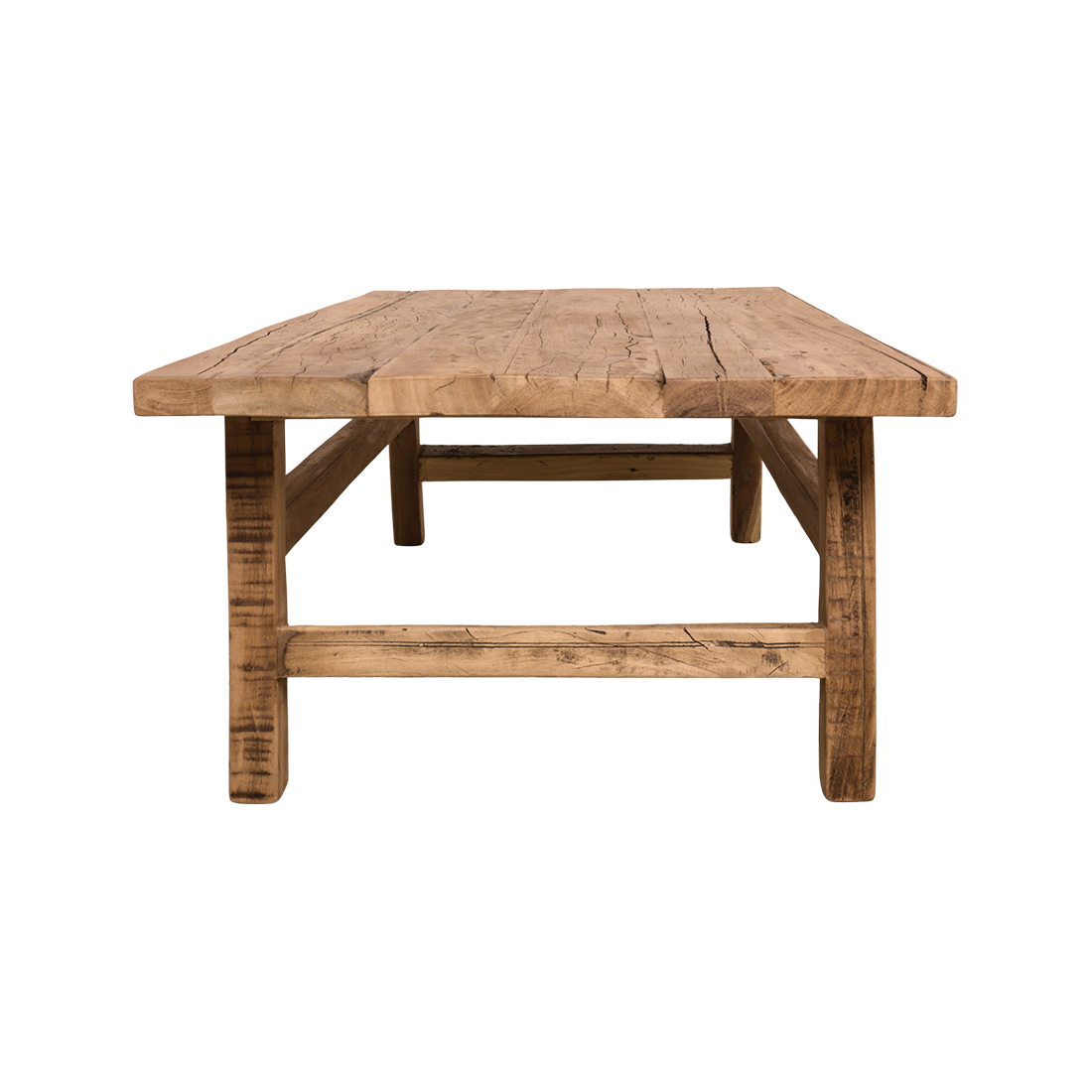 Farmwood træ sofabord, rektangulært - 140x60x35 cm
