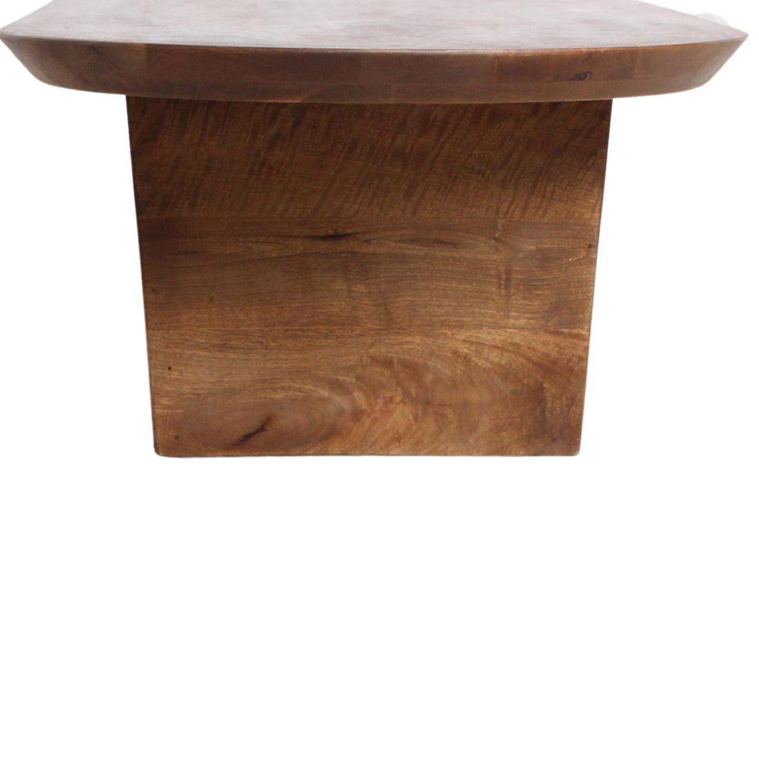 Bullnose sofabord i mangotræ - 140x60x35 cm