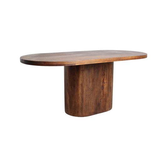 Bullnose oblong mangotræ spisebord oval - 180 cm