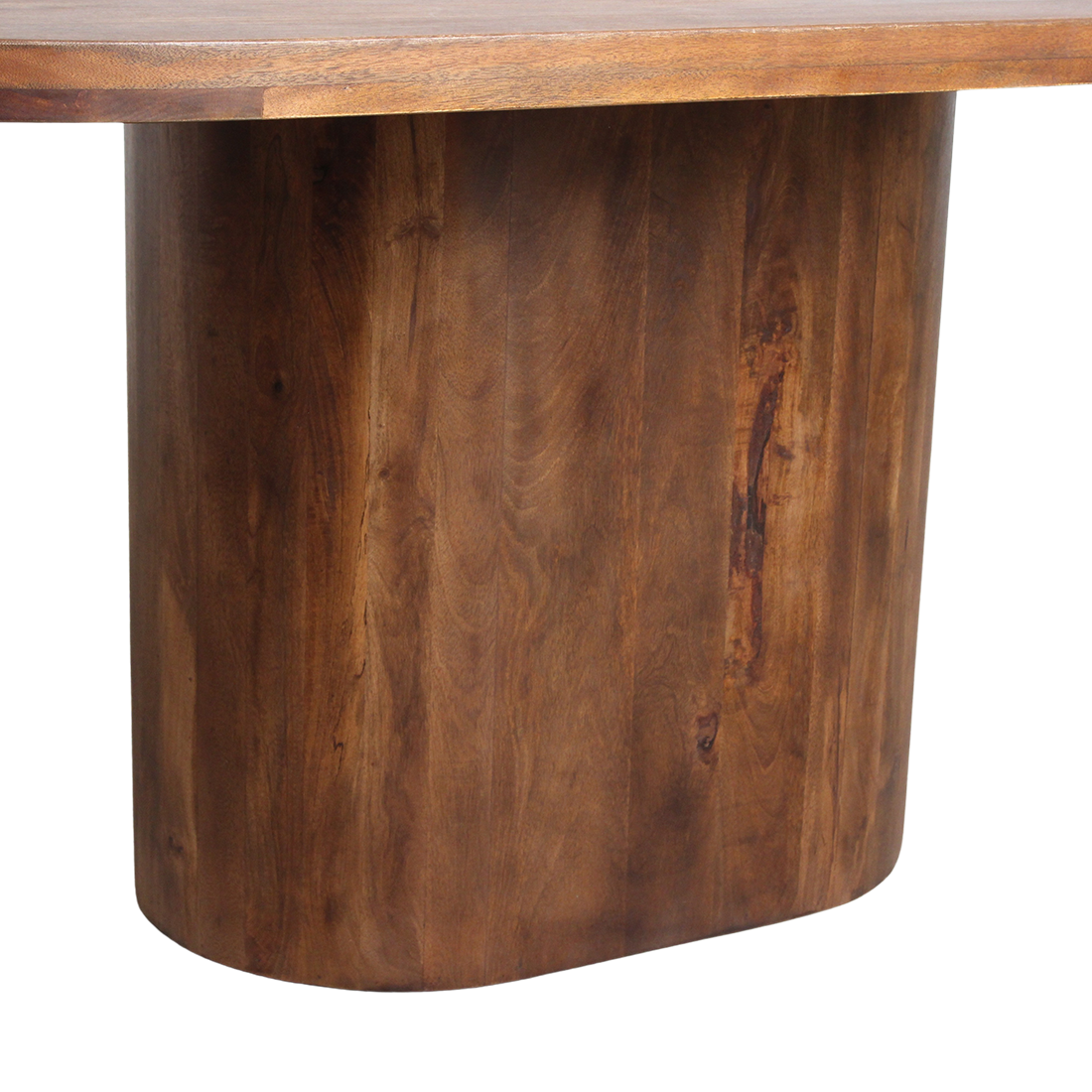 Bullnose oblong mangotræ spisebord oval - 180 cm
