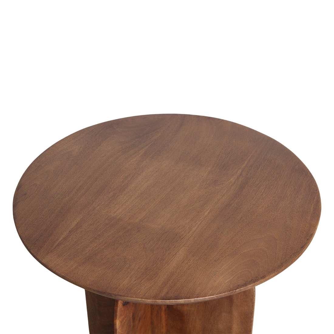 Bullnose sidebord i mangotræ Cross Ø 50 cm