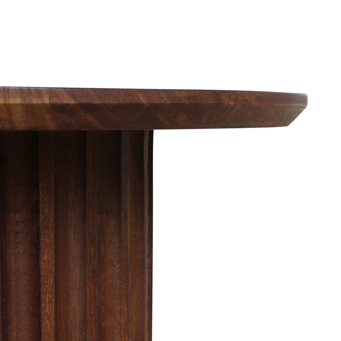 Bullnose sidebord omvendt brun Ø 55 cm