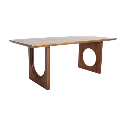 Bullnose Chamfered Mix mangotræs spisebord - 180 cm
