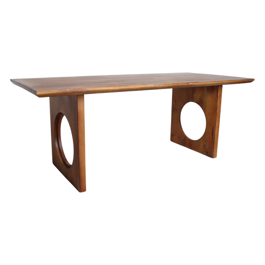 Bullnose-faset Loop mangotræ spisebord - 200 cm