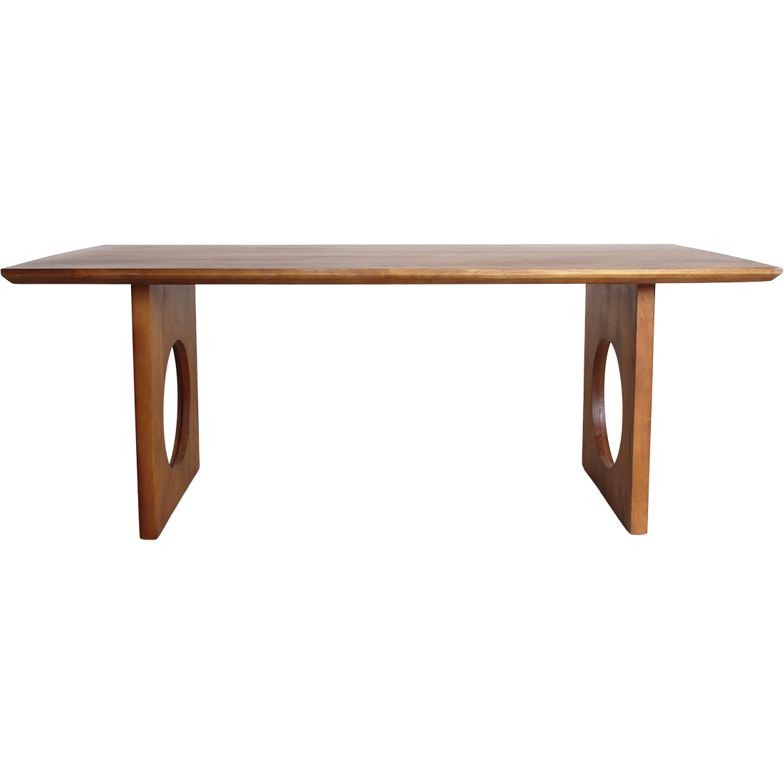 Bullnose-faset Loop mangotræ spisebord - 200 cm