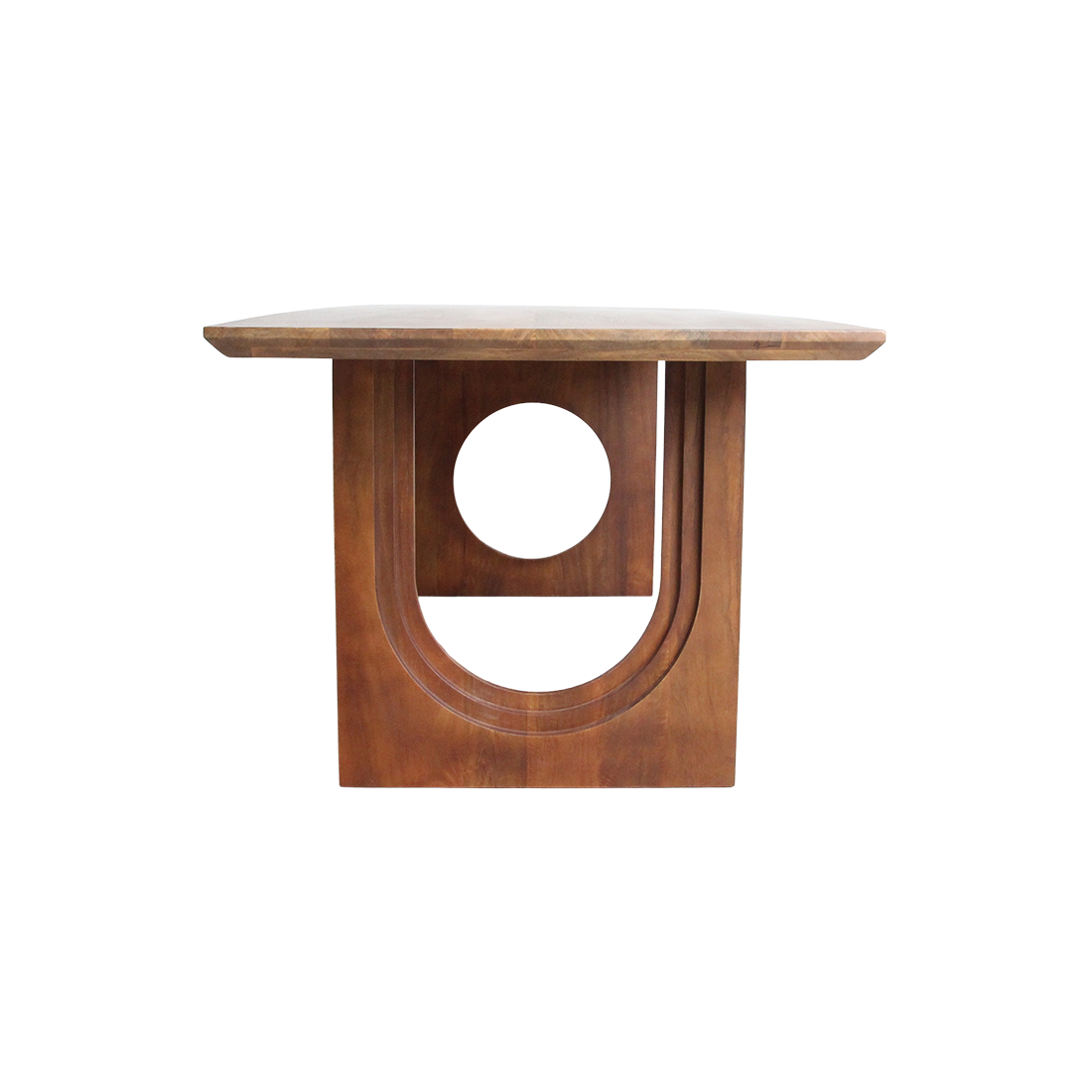 Bullnose Chamfered Mix mangotræs spisebord - 240 cm