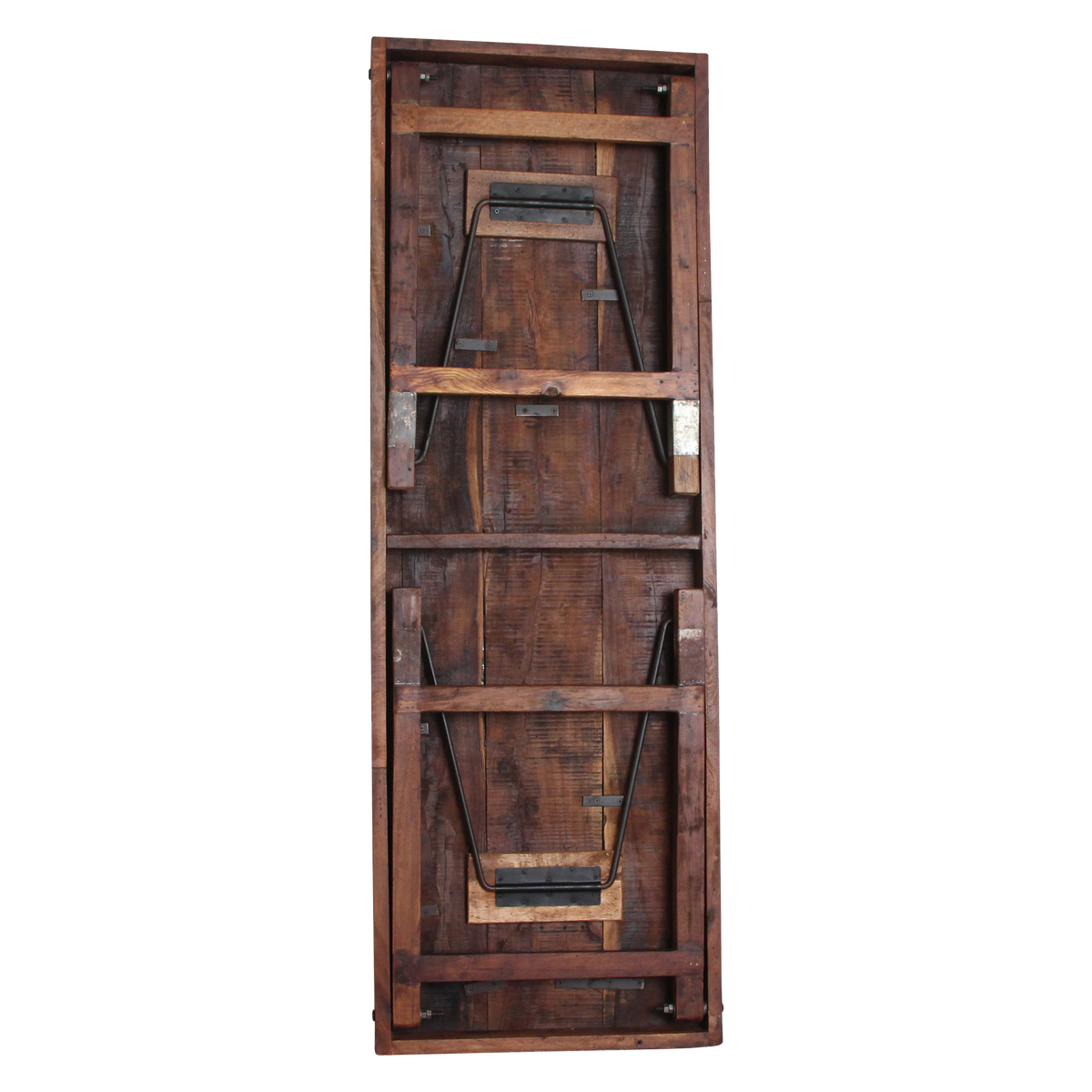 Sammenklappeligt vintage spisebord - Genbrugstræ - 173x60x76 cm