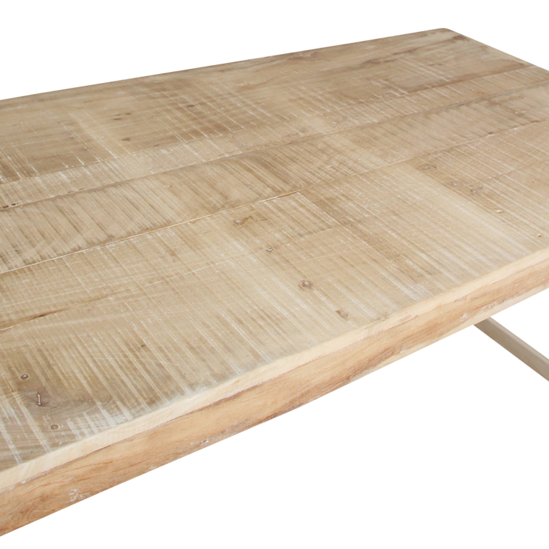 Kalket klapbart spisebord - 165 x 75 x 76 cm