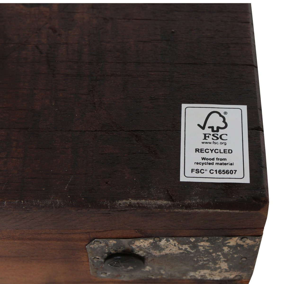 Brunt sammenklappeligt sofabord - 120x75x45 cm