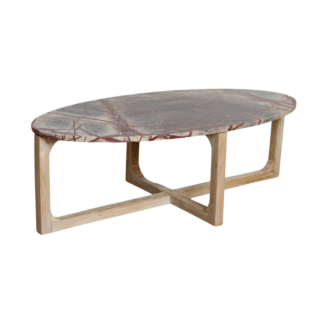 Sofabord i marmor Bizar - 120x60x38 cm
