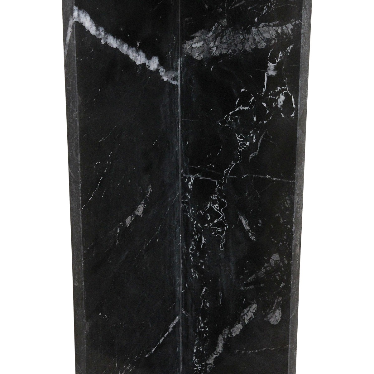 Shanghai sort marmor sidebord - 35x35x50 cm