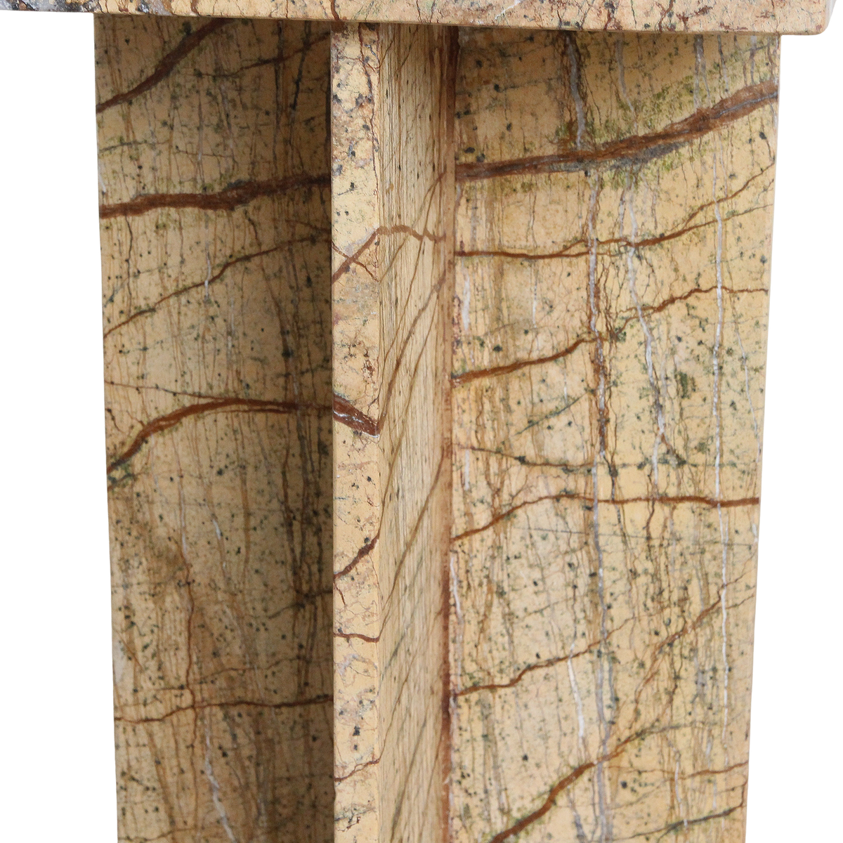Seoel "Bizar" marmor sidebord - 35x35x50 cm