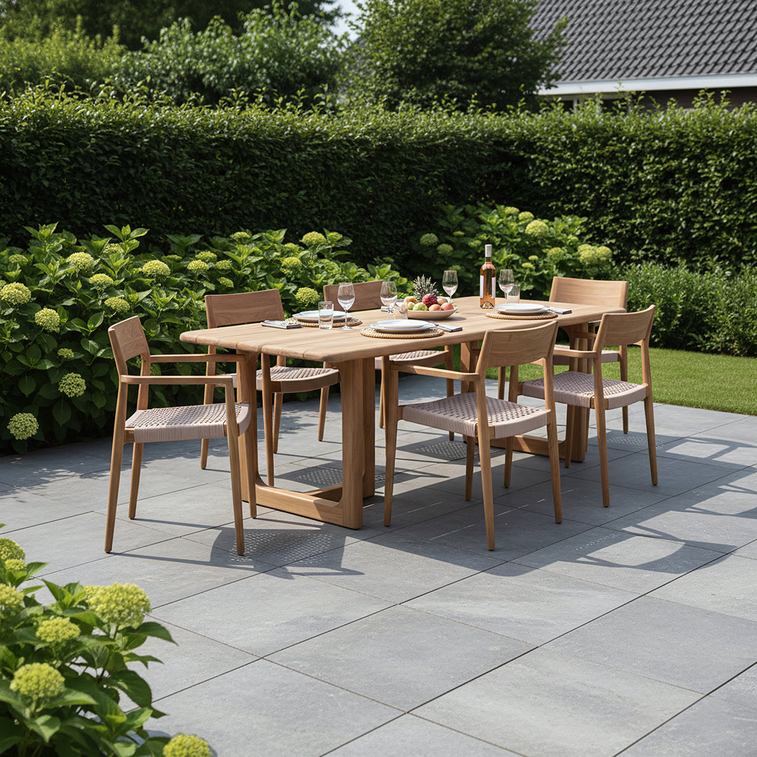 Primavera havebord i teak - 200 cm