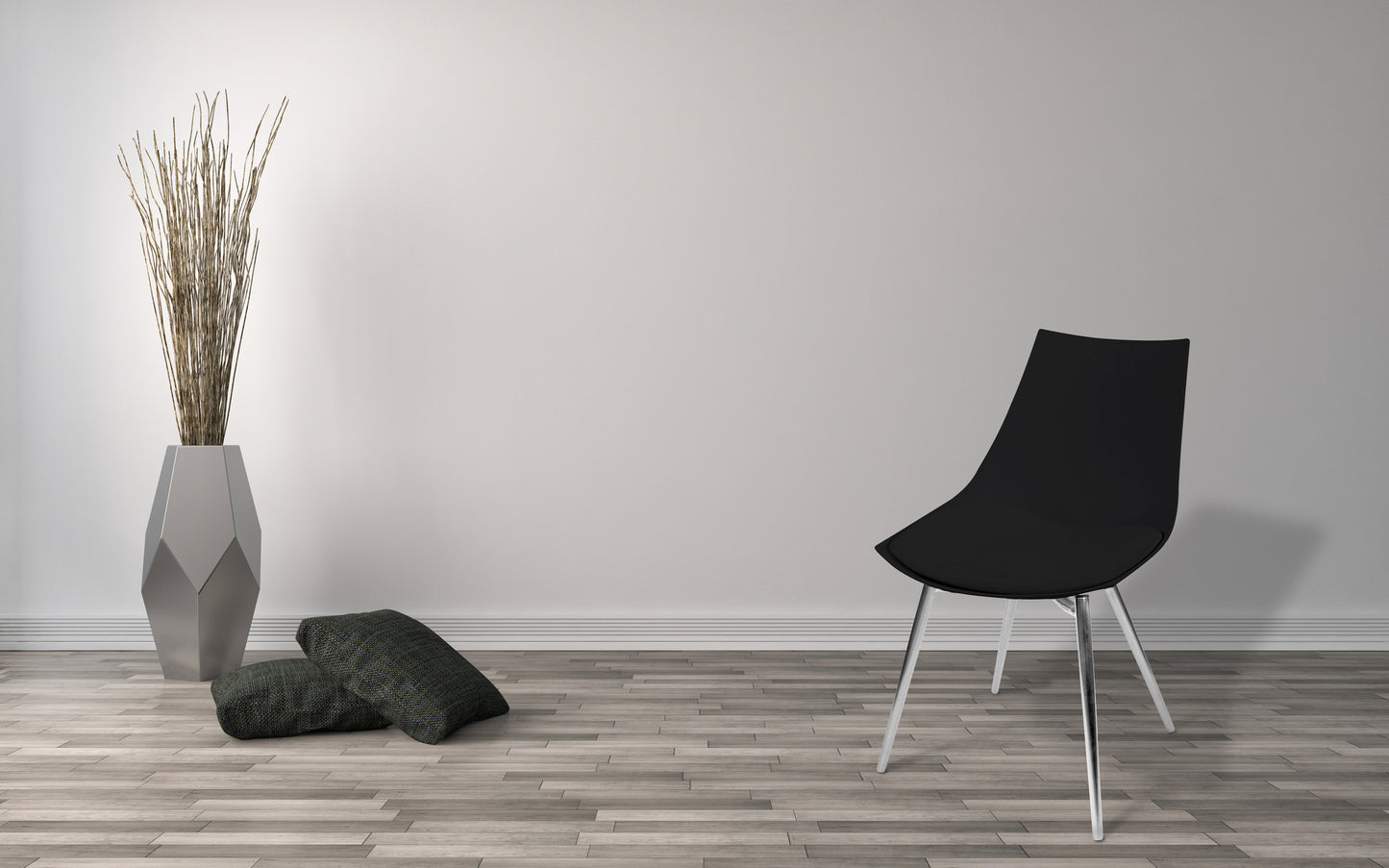 Stol Dakota 100 4 stk - Sort / Krom - Nordic Unique