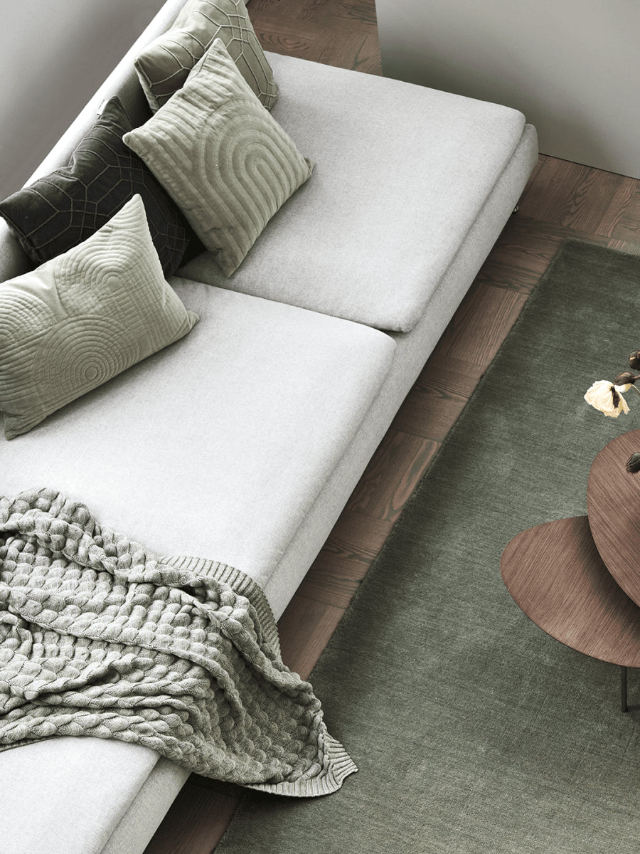 Tæppe Ædelstensten 130x170cm - Grøn - Nordic Unique