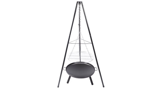 El Paso BBQ Bålfad Tripod – Sort/Sølv - Nordic Unique
