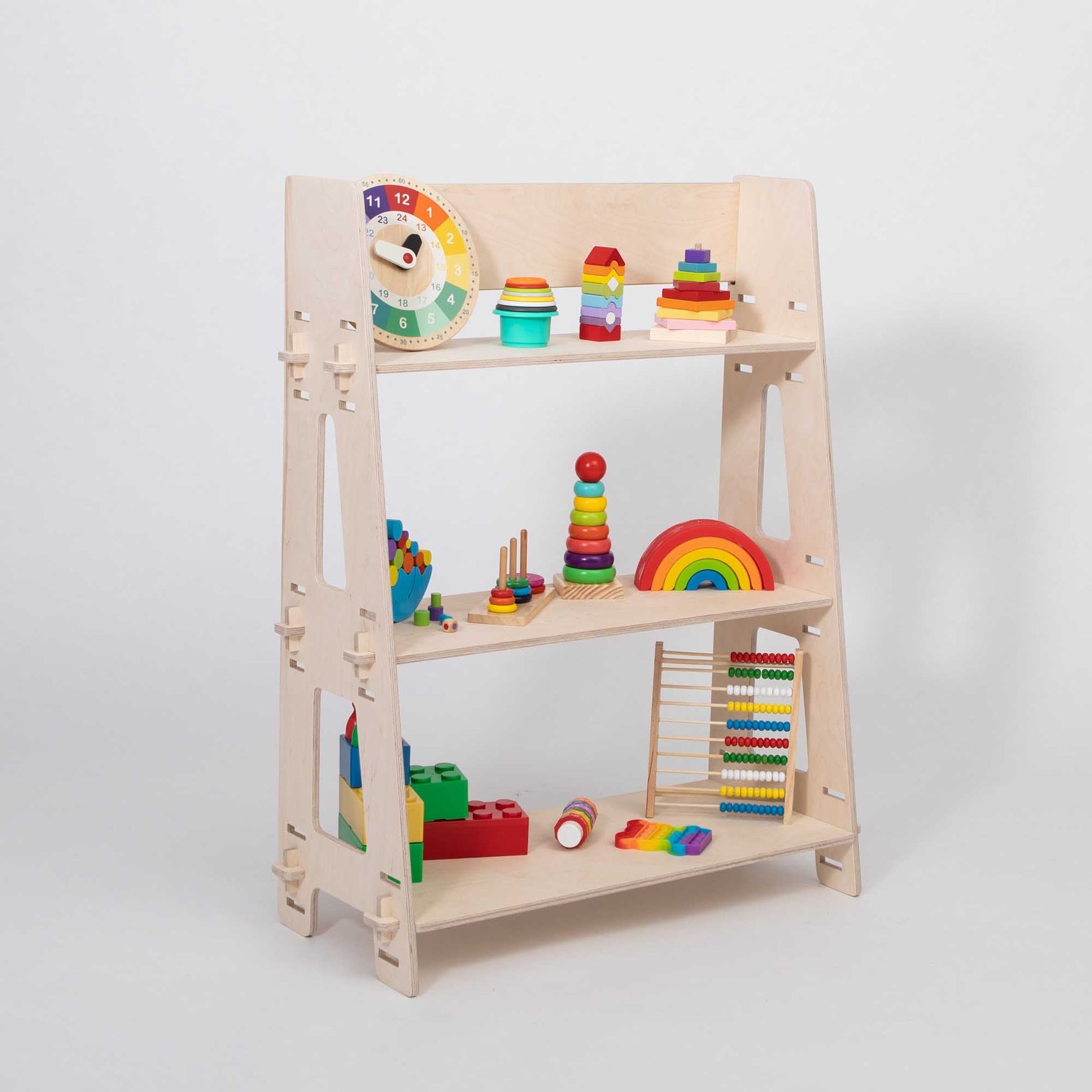 Montessori Legetøjshylde – Natur - Nordic Unique