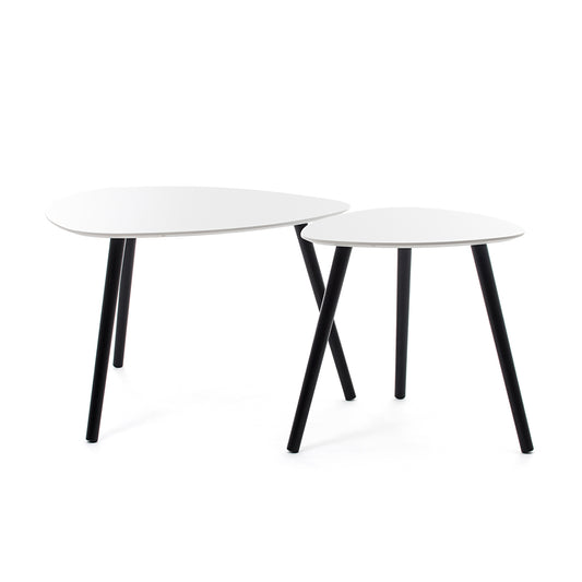 Bord-Sæt Courtney – Hvid - Nordic Unique