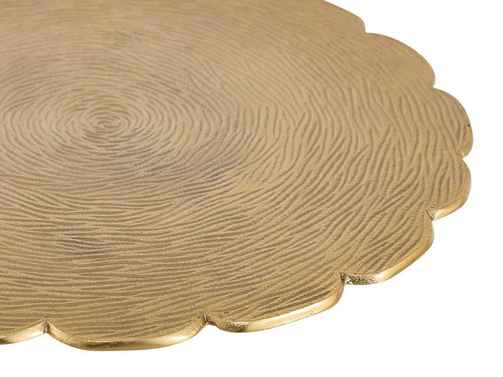 Sidebord i metal Ø35x45cm rund guld