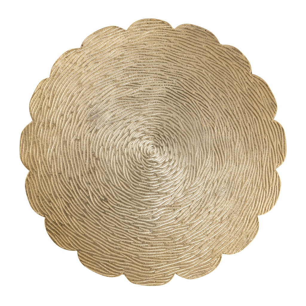Sidebord i metal Ø35x45cm rund guld