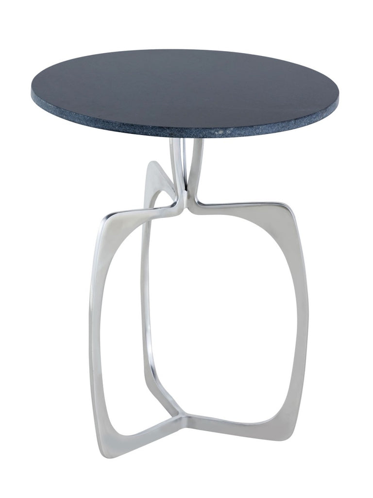 Sidebord i metal, rundt ø 45 x 56 cm