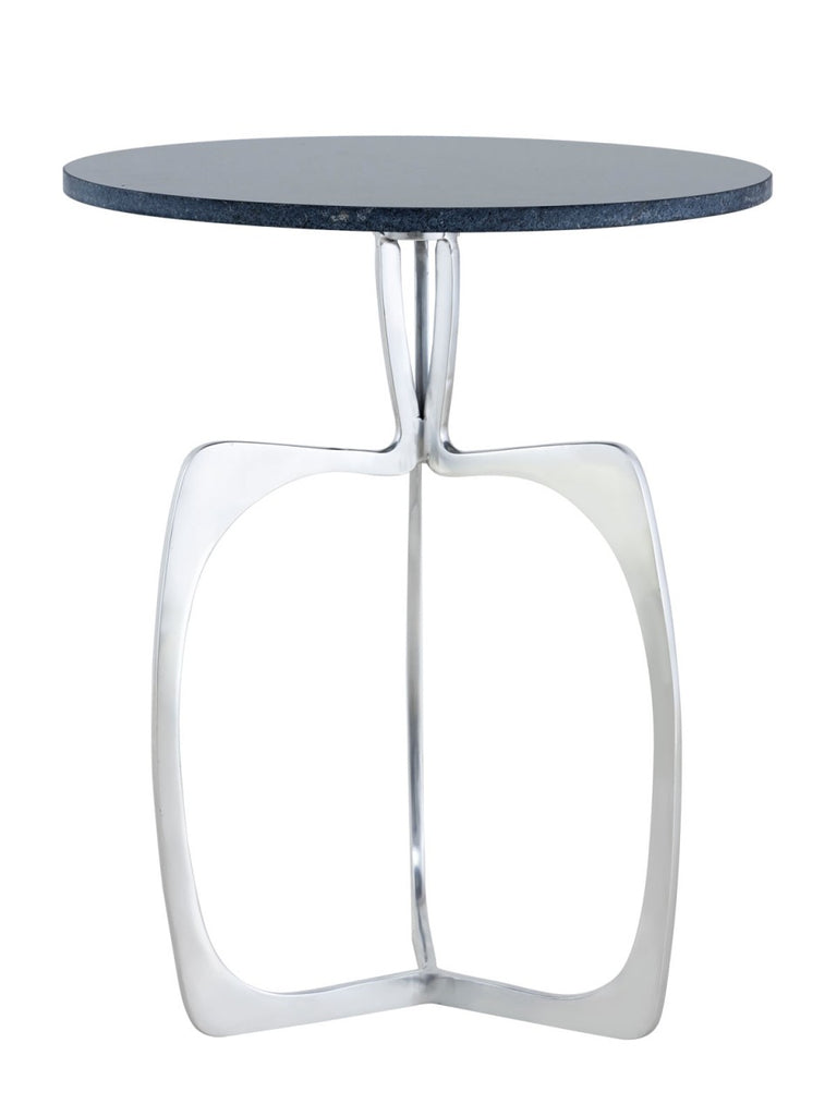 Sidebord i metal, rundt ø 45 x 56 cm