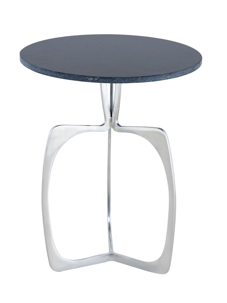 Sidebord i metal, rundt ø 45 x 56 cm