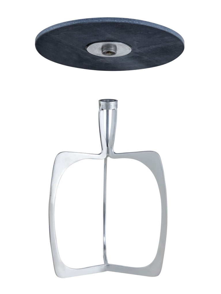 Sidebord i metal, rundt ø 45 x 56 cm
