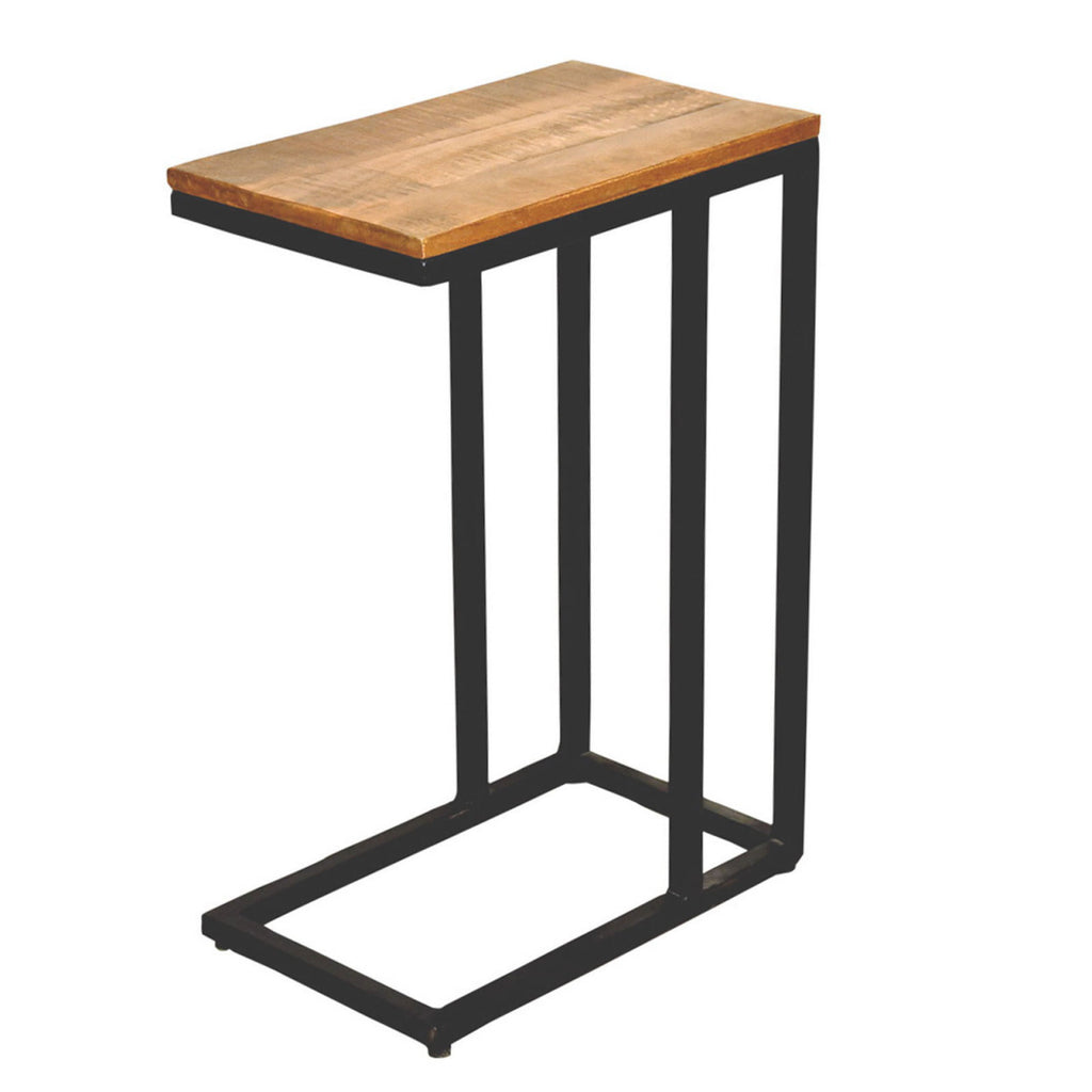 Computerbord til sofa i træ og metal, 25x61x40cm