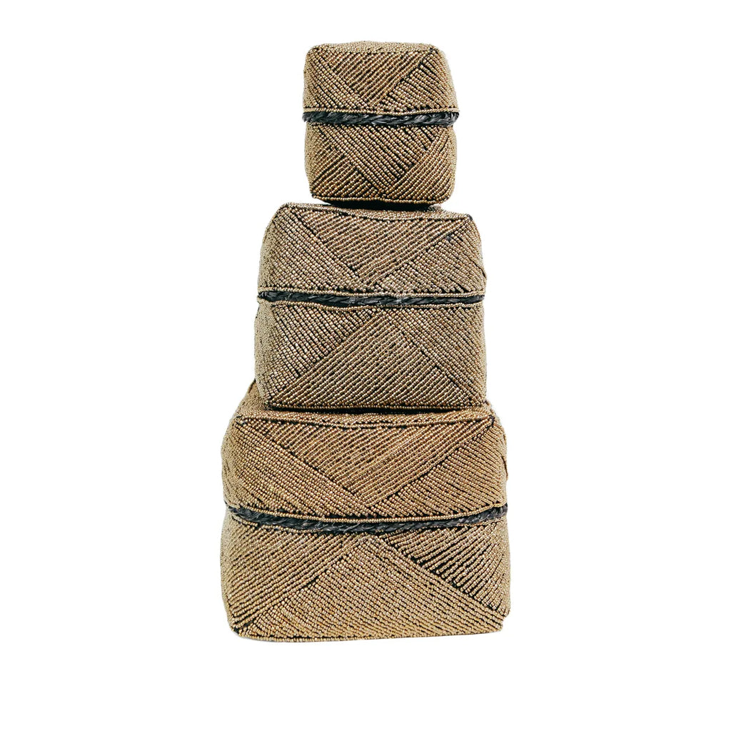 Den perlede kurv - Guld - M