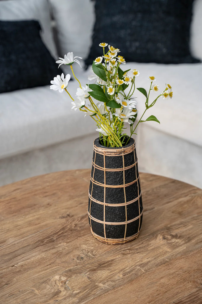 Barcelona Vase - Sort Natur - L