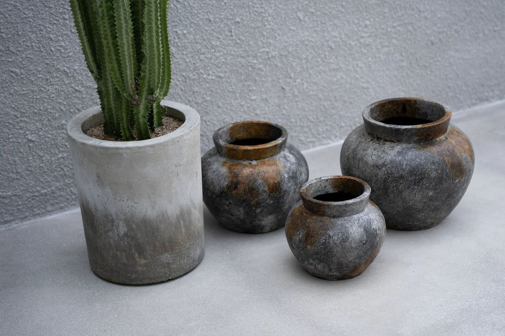 Funky Vase - Antik Grå - L