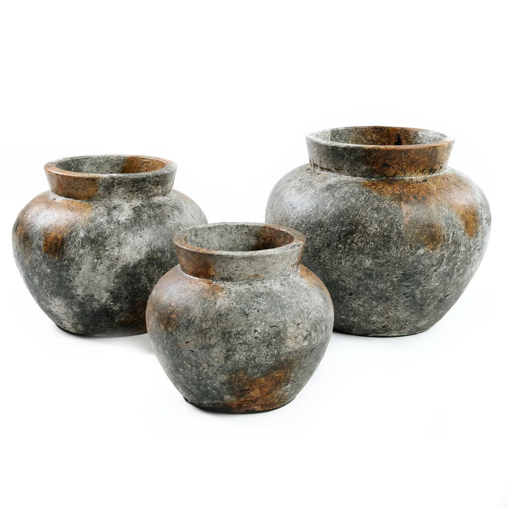 Funky Vase - Antik Grå - L
