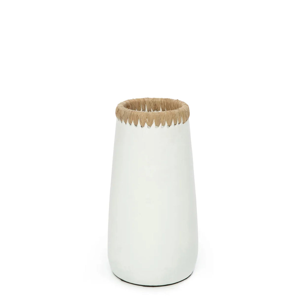 Paris Vase - Hvid Naturlig - M