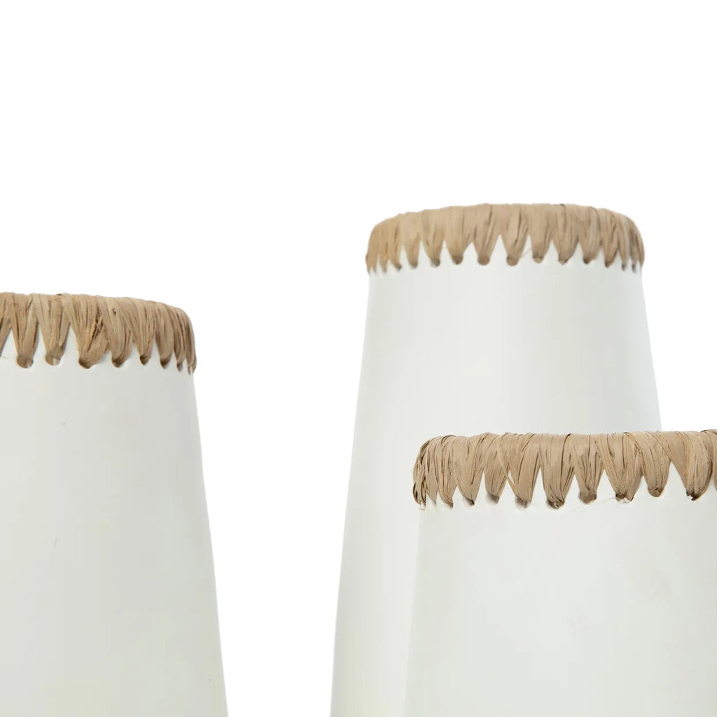 Paris Vase - Hvid Naturlig - M