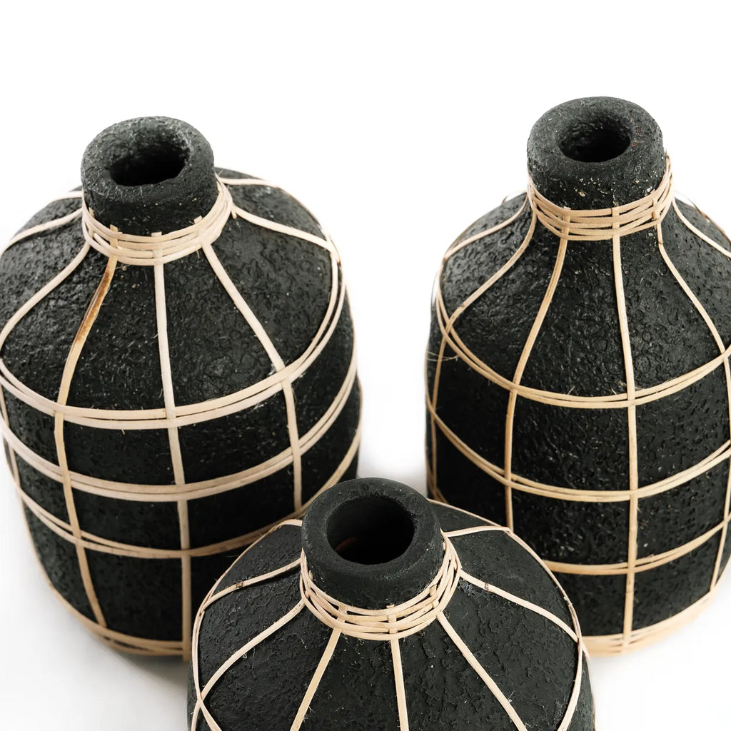 Whoopy Vase - Sort Natur - L