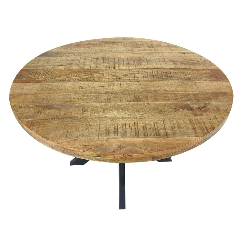 Spisebord rundt Ø120cm i massivt mangotræ
